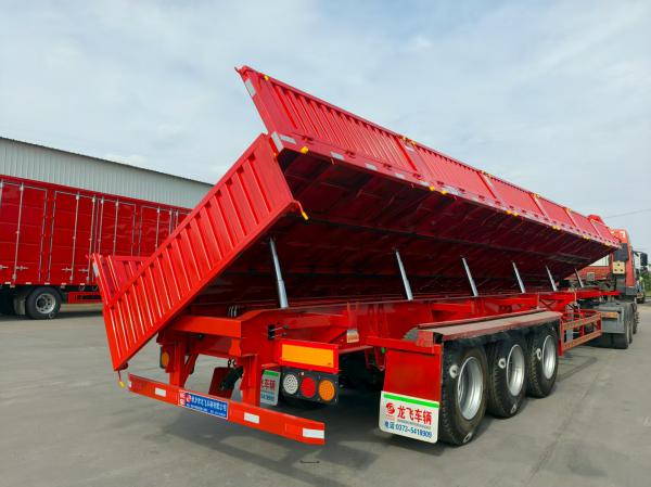 侧翻自卸半挂车