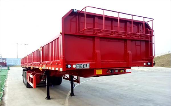 侧翻自卸半挂车